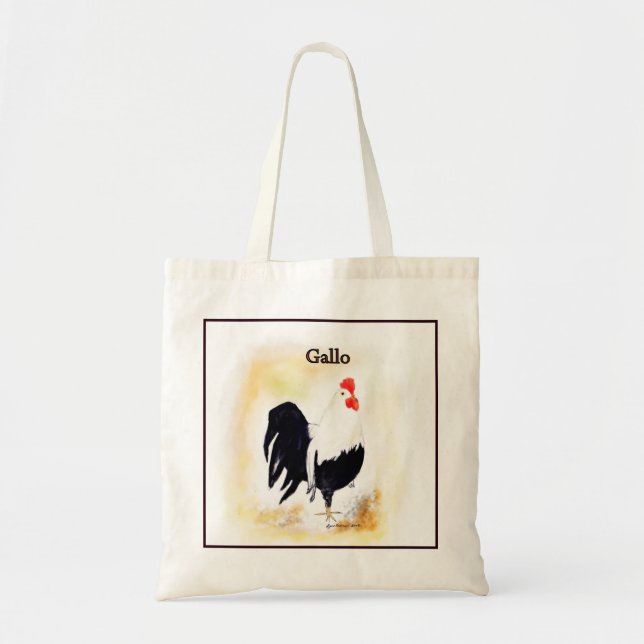 The Italian Rooster Gallo Tote Bag (Front)