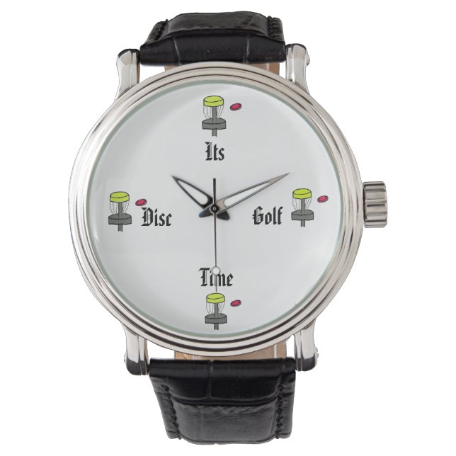 The Its Disc Golf Time wrist watch (Front)