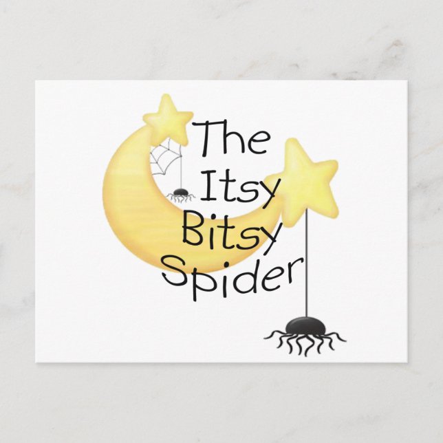 The itsy Bitsy Spider Postcard (Front)