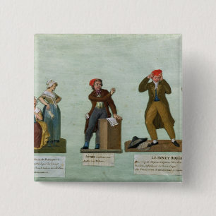 The Jacobin Knitters 15 Cm Square Badge