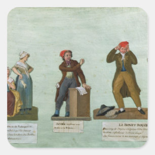 The Jacobin Knitters Square Sticker