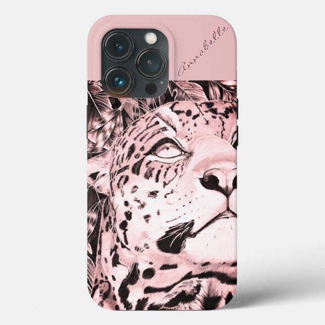 The Jaguar (pink) Case-Mate iPhone Case (Back)