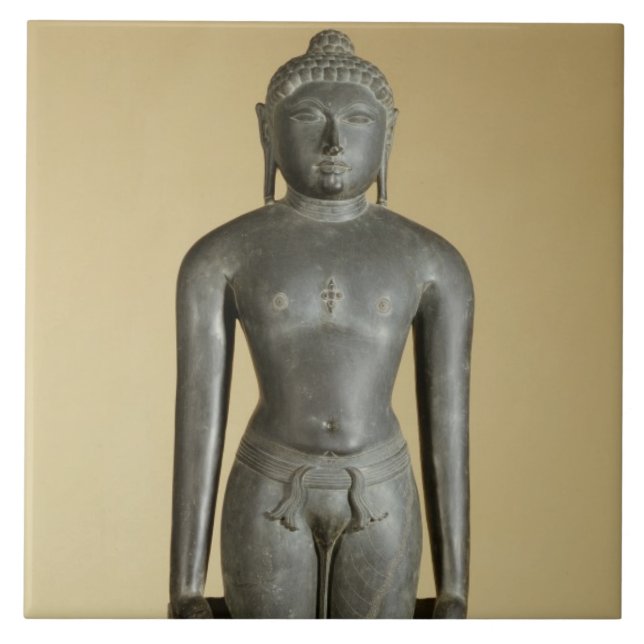 The Jain Tirthankara, Parsvanatha, Rajasthan, Prat Tile (Front)