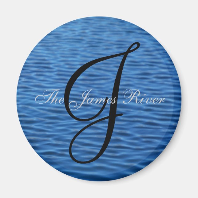 The James River [round] Magnet (Front)