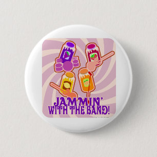 The Jammin Jam Band 6 Cm Round Badge
