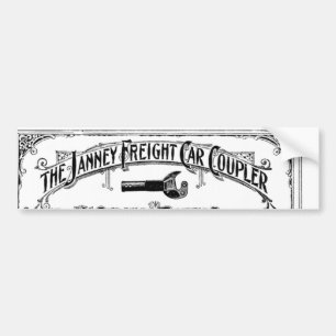 The Janney freight car coupler      Bumper Sticker