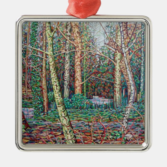 The January Path Metal Ornament (Front)