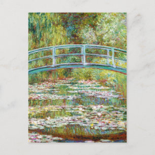 The Japanese Bridge 1899 Claude Monet Postcard
