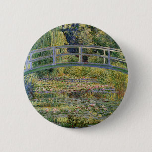 The Japanese Bridge by Claude Monet 6 Cm Round Badge