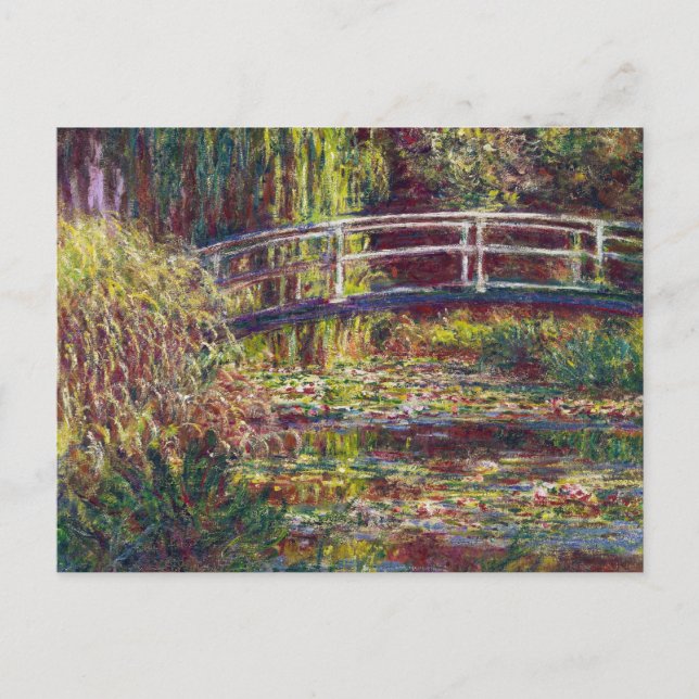 The Japanese Bridge Claude Monet cool, old, master Postcard (Front)