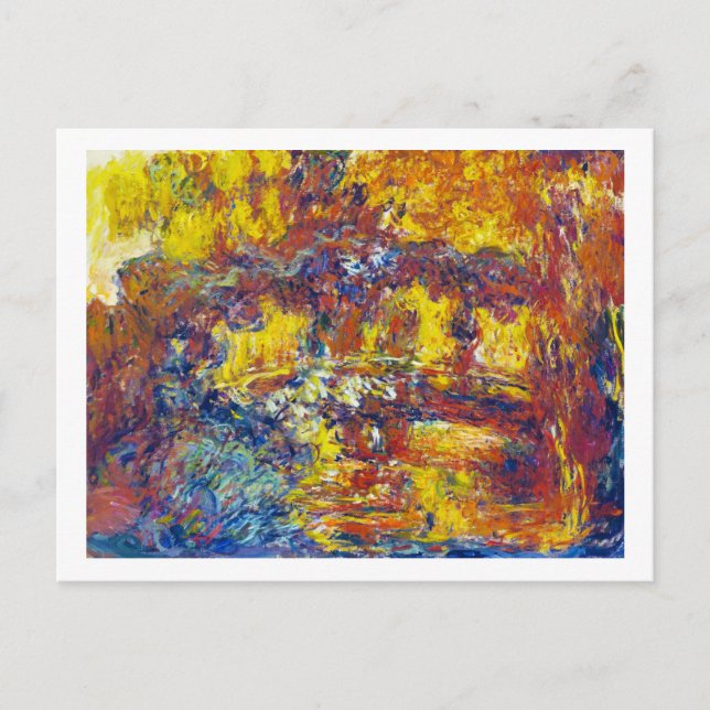 The Japanese Bridge Claude Monet Postcard (Front)