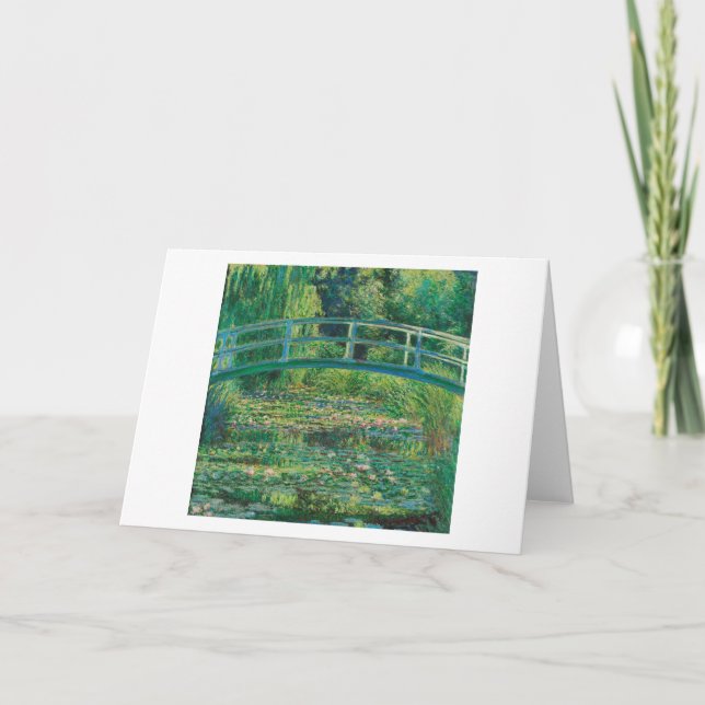 The Japanese Bridge (Water-Lily Pond), Monet Card (Front)
