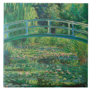 The Japanese Bridge (Water-Lily Pond), Monet Ceramic Tile