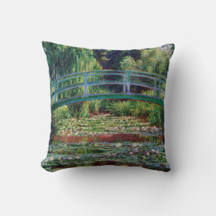 The Japanese Bridge (Water-Lily Pond), Monet Cushion