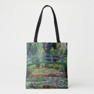 The Japanese Bridge (Water-Lily Pond), Monet Tote Bag