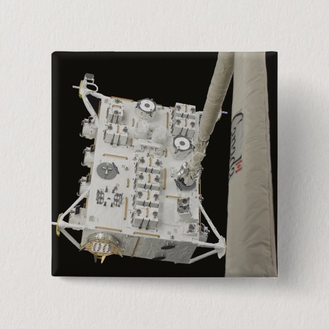 The Japanese Experiment Module Exposed Facility 2 15 Cm Square Badge (Front)