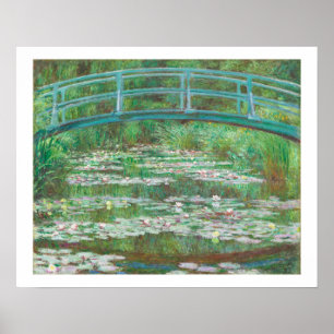 "THE JAPANESE FOOTBRIDGE" 1899 CLAUDE MONET POSTER