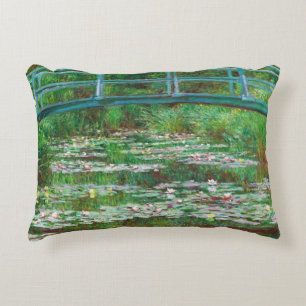 The Japanese Footbridge by Claude Monet Decorative Cushion
