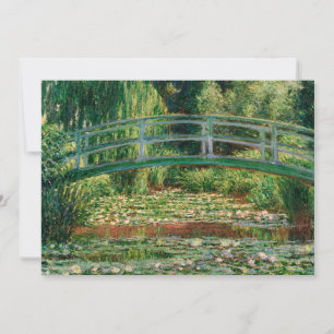 The Japanese Footbridge Claude Monet Card