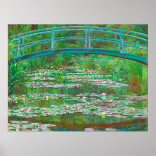 The Japanese Footbridge Claude Monet Poster