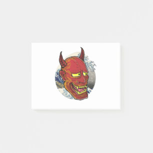 The Japanese Hannya Mask Post-it Notes