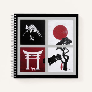The Japanese Spirit Painting by Alfred Fox Notebook