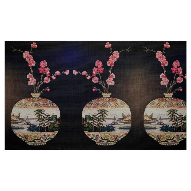 The Japanese Vase Fabric (Fat Quarter)
