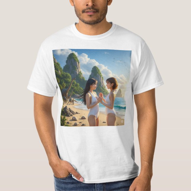 The Japanese Who Fall in Love With Two Beautiful W T-Shirt (Front)