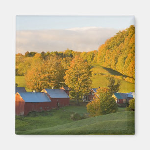 The Jenne Farm in Woodstock, Vermont. Fall. 2 Magnet