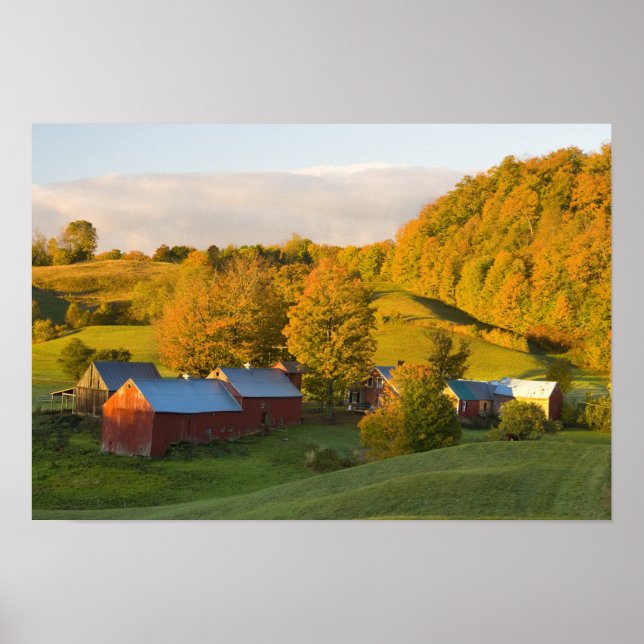 The Jenne Farm in Woodstock, Vermont. Fall. 2 Poster (Front)