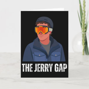The Jerry Gap Skis Funny Skiing Joke Mountain Humo Card