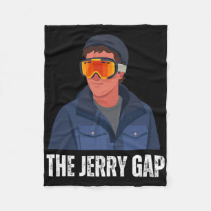 The Jerry Gap Skis Funny Skiing Joke Mountain Humo Fleece Blanket