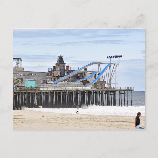 The Jersey Shore at Seaside Heights Postcard (Front)