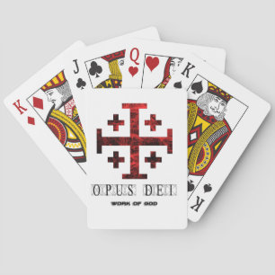 The Jerusalem Cross - Opus Dei - Work Of God Playing Cards