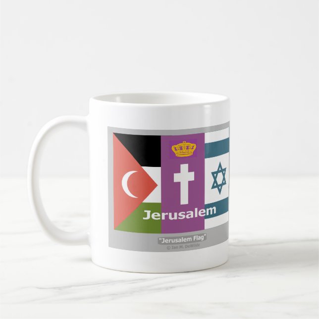 The Jerusalem Flag Mug (Left)