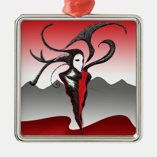 The Jester Metal Ornament (Front)