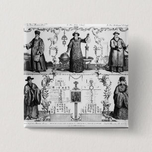 The Jesuits in China 15 Cm Square Badge