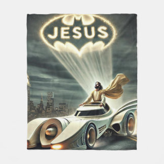 The Jesusmobile: Saviour in the Night Fleece Blanket