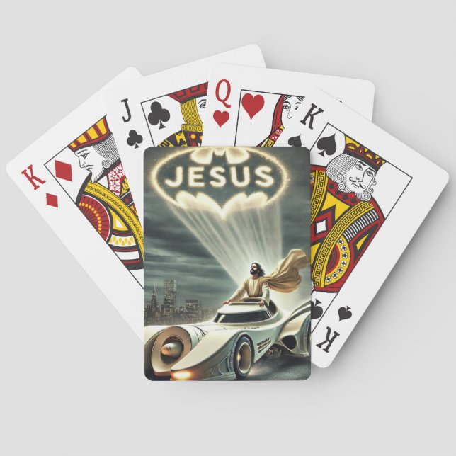 The Jesusmobile: Saviour in the Night Playing Cards (Back)