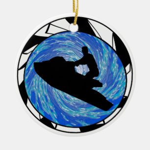 THE JET SKI CERAMIC ORNAMENT