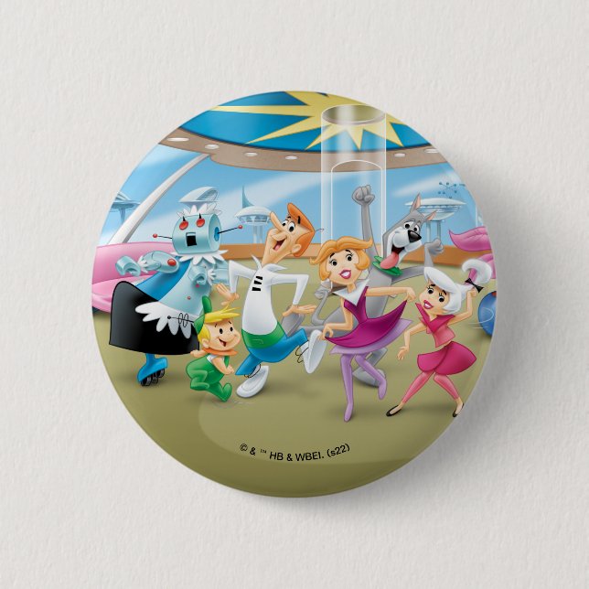 The Jetsons | Family Dance Party 6 Cm Round Badge (Front)
