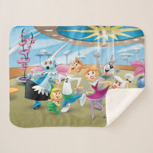 The Jetsons   Family Dance Party Sherpa Blanket