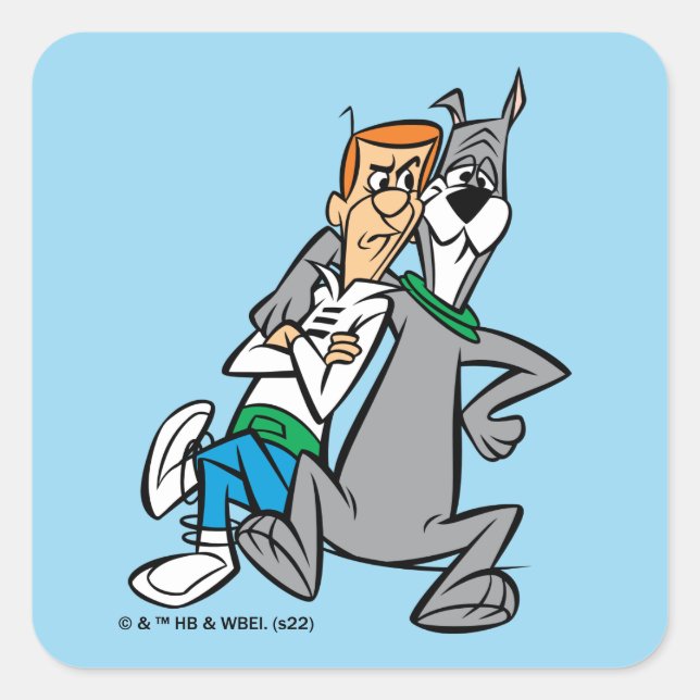 The Jetsons | George & Astro Buddies Square Sticker (Front)