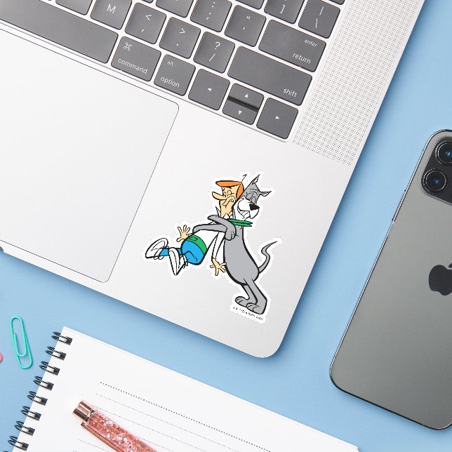 The Jetsons | George & Astro Hug (Laptop w/ iPhone)