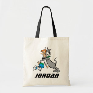 The Jetsons   George & Astro Hug   Add Your Name Tote Bag