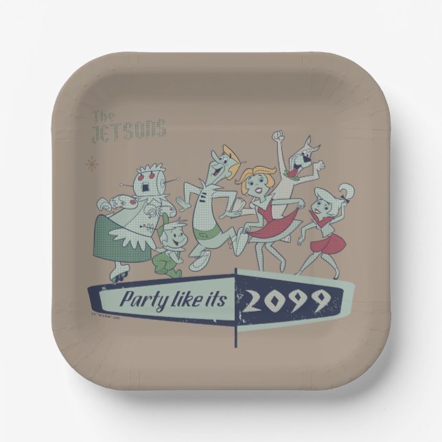 The Jetsons | Party Like It's 2099 Paper Plate (Front)