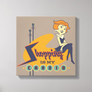 The Jetsons Shopping is My Therapy Canvas Print