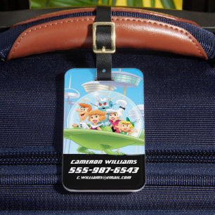 The Jetsons The Family Flying Car Luggage Tag