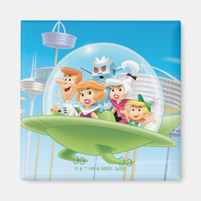 The Jetsons | The Family Flying Car Magnet (Front)