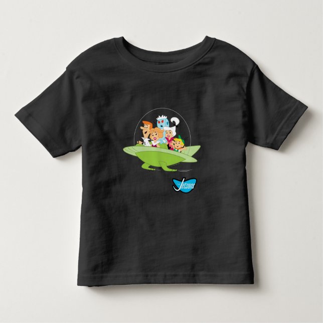 The Jetsons | The Family Flying Car Toddler T-Shirt (Front)